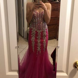 Pink jovani prom dress style 5908